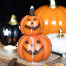 Load image into Gallery viewer, Stacked Pumpkins Backflow Incense Burner