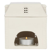 Load image into Gallery viewer, White Ceramic House Oil Burner Wax Warmer