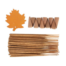 Load image into Gallery viewer, Autumn Leaf Orange & Cinnamon Incense Gift Set