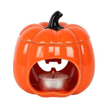 Load image into Gallery viewer, Orange Jack-O-Lantern Oil Burner Wax Warmer