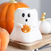 Load image into Gallery viewer, Ghost Shaped Oil Burner with Pumpkin