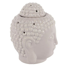 Load image into Gallery viewer, Small Grey Buddha Head Oil Burner