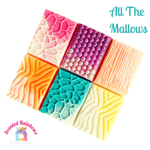 Load image into Gallery viewer, The Marshmallows Wax Melt Texture Bar Collection - Marshmallow scented collection - Textured Wax Bars - Fruity Scents