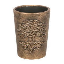 Load image into Gallery viewer, Tree of Life Bronze Terracotta Plant Pot by Lisa Parker