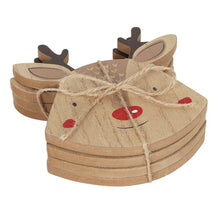 Load image into Gallery viewer, Set of 4 Reindeer Coasters