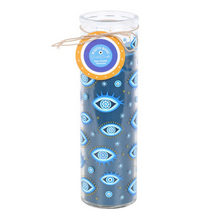 Load image into Gallery viewer, All Seeing Eye Print White Rose Tube Candle
