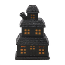Load image into Gallery viewer, Black Haunted House Incense Cone Holder
