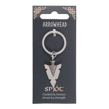 Load image into Gallery viewer, Arrowhead Spjót Keyring
