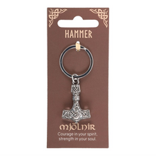 Load image into Gallery viewer, Mjölnir Hammer Keyring

