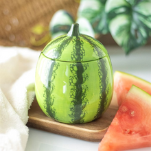 Load image into Gallery viewer, Watermelon Shaped Candle Jar
