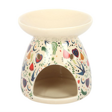 Load image into Gallery viewer, Cream Midnight Bloom Print Oil Burner
