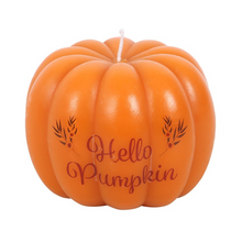 Load image into Gallery viewer, Hello Pumpkin Shaped Candle
