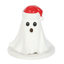 Load image into Gallery viewer, Ghost with Santa Hat Incense Cone Holder

