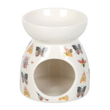 Load image into Gallery viewer, Floral Bug Print Oil Burner and Wax Warmer
