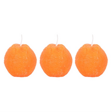Load image into Gallery viewer, Set of 3 Orange Shaped Candles
