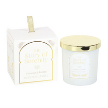 Load image into Gallery viewer, The Story of Serenity Coconut &amp; Vanilla Candle
