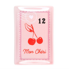 Load image into Gallery viewer, Cherry Postage Stamp Trinket Dish
