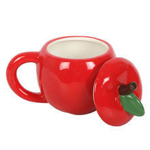 Load image into Gallery viewer, Apple Shaped Lidded Mug
