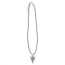 Load image into Gallery viewer, Arrowhead of Strength Viking Cord Necklace
