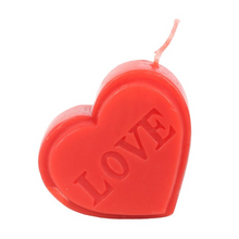 Load image into Gallery viewer, Red Love Heart Shaped Valentine&#39;s Day Candle
