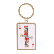 Load image into Gallery viewer, King of My Heart Playing Card Keyring
