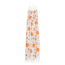 Load image into Gallery viewer, Set of 3 Pumpkin Taper Candles
