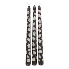 Load image into Gallery viewer, Set of 3 Ghost Print Taper Candles
