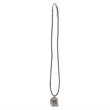 Load image into Gallery viewer, Rune of Transformation Viking Cord Necklace
