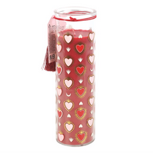 Load image into Gallery viewer, Sacred Heart Print Black Fig Tube Candle
