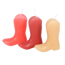 Load image into Gallery viewer, Set of 3 Cowboy Boot Candles
