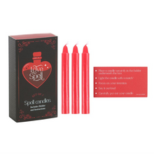 Load image into Gallery viewer, Set of 3 Love Spell Candles in a Box
