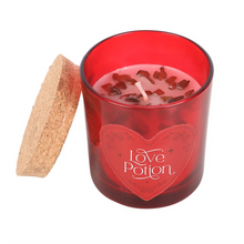 Load image into Gallery viewer, Love Potion Raspberry Crystal Chip Candle

