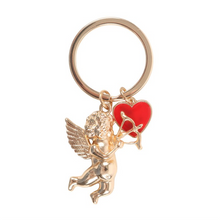 Load image into Gallery viewer, Cupid&#39;s Delivery Cherub Keyring

