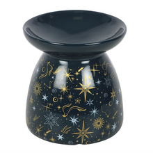 Load image into Gallery viewer, Blue Starry Night Oil Burner and Wax Warmer
