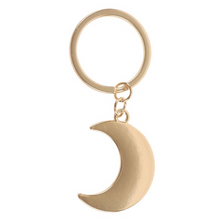 Load image into Gallery viewer, Blue Moon Phase Crescent Moon Keyring
