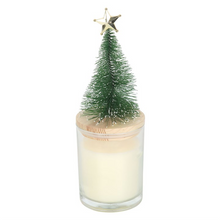 Load image into Gallery viewer, Holly Jolly Pine &amp; Fir Glass Candle with Tree
