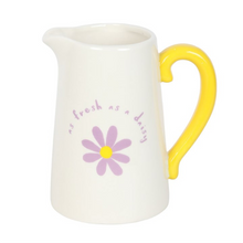 Load image into Gallery viewer, Fresh as a Daisy Ceramic Flower Jug
