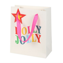 Load image into Gallery viewer, 23cm Holly Jolly Gift Bag
