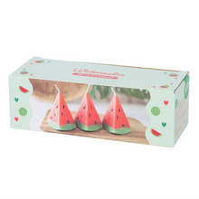 Load image into Gallery viewer, Set of 3 Watermelon Shaped Candles
