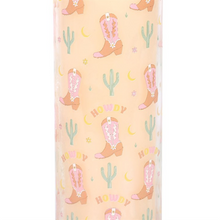 Load image into Gallery viewer, Howdy Cowboy Boot Print Floral Tube Candle
