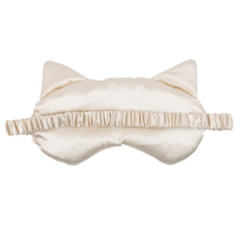 Load image into Gallery viewer, White Cat Face Satin Eye Mask
