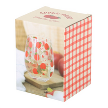 Load image into Gallery viewer, Apple Print Stemless Glass
