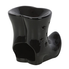 Load image into Gallery viewer, *Black Witch Boots Ceramic Oil Burner (12/24)
