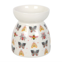 Load image into Gallery viewer, Floral Bug Print Oil Burner and Wax Warmer
