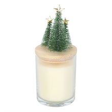 Load image into Gallery viewer, Bah Humbug Orange &amp; Clove Glass Candle with Tree
