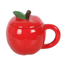 Load image into Gallery viewer, Apple Shaped Lidded Mug
