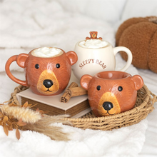 Load image into Gallery viewer, Sleepy Bear Rounded Mug
