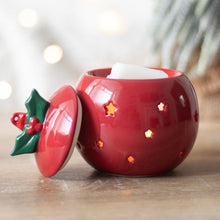 Load image into Gallery viewer, Red Bauble Festive Tealight Wax Melt Warmer
