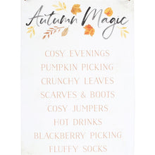 Load image into Gallery viewer, Autumn Magic Metal Hanging Sign
