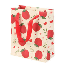 Load image into Gallery viewer, 23cm Medium Apple Print Gift Bag
